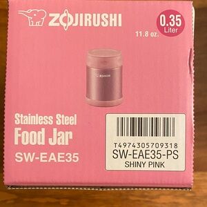 Zojirushi Stainless Steel Food Jar SW-EAE35 - Shiny Pink